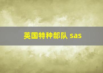 英国特种部队 sas